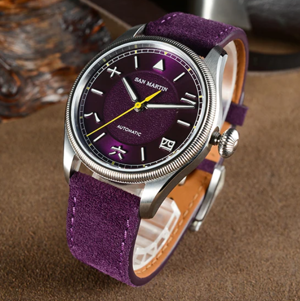 San Martin Men Automatic Watch - Leather Strap Quick Release ulasan dan harga