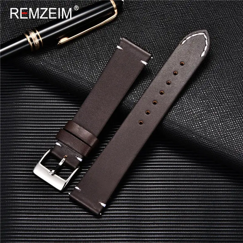 Leather Watchband Strap 18mm 2 - Leather Strap Quick Release ulasan dan harga