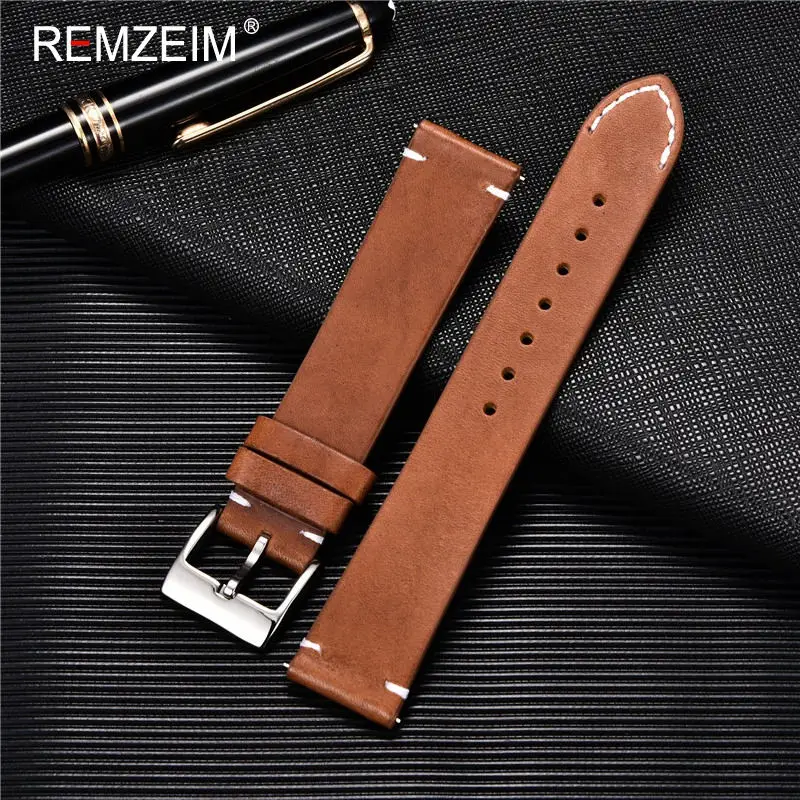 Leather Watchband Strap 18mm 2 - Leather Strap Quick Release ulasan dan harga