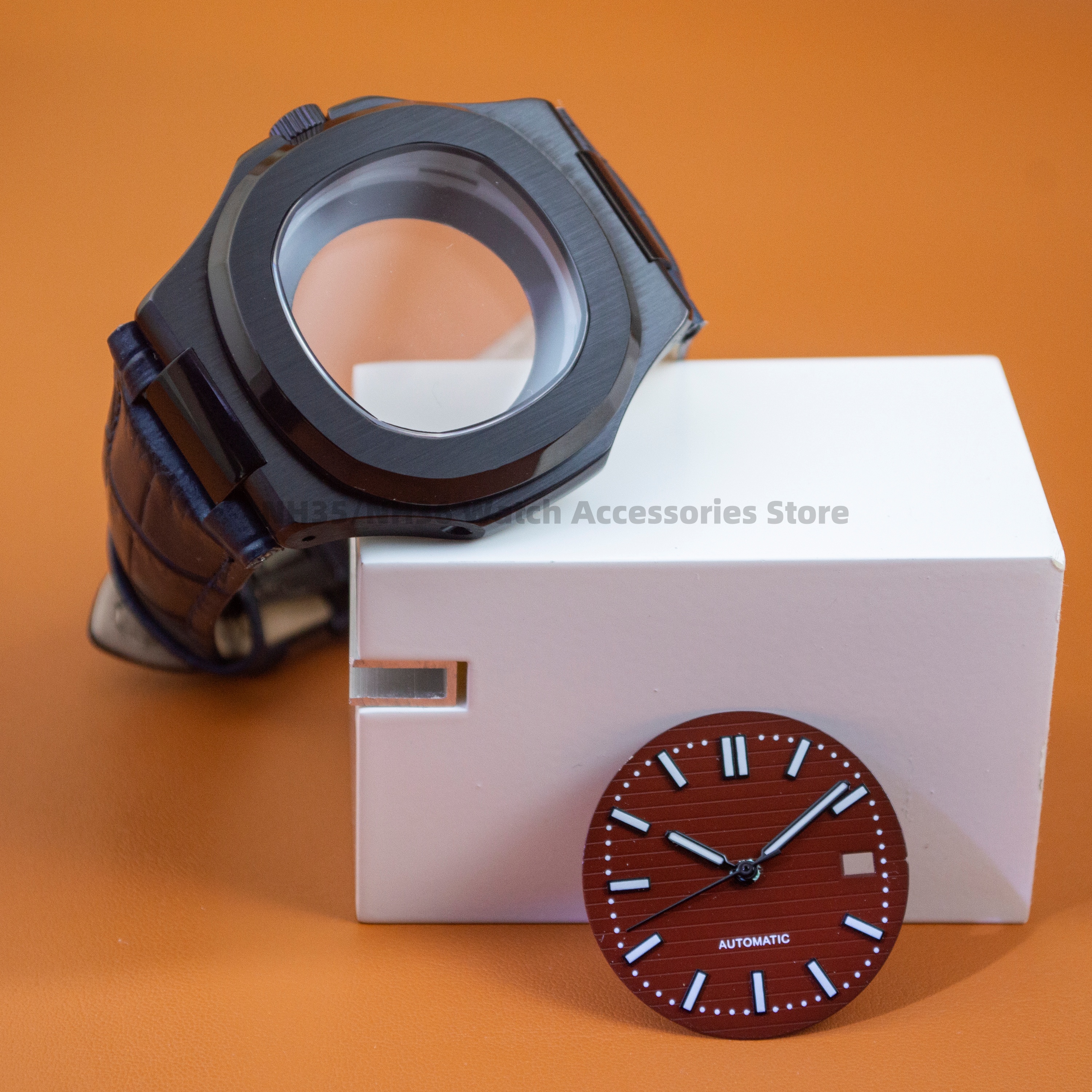 316L Stainless Steel Watch Cas - Leather Watch Band Men ulasan dan harga