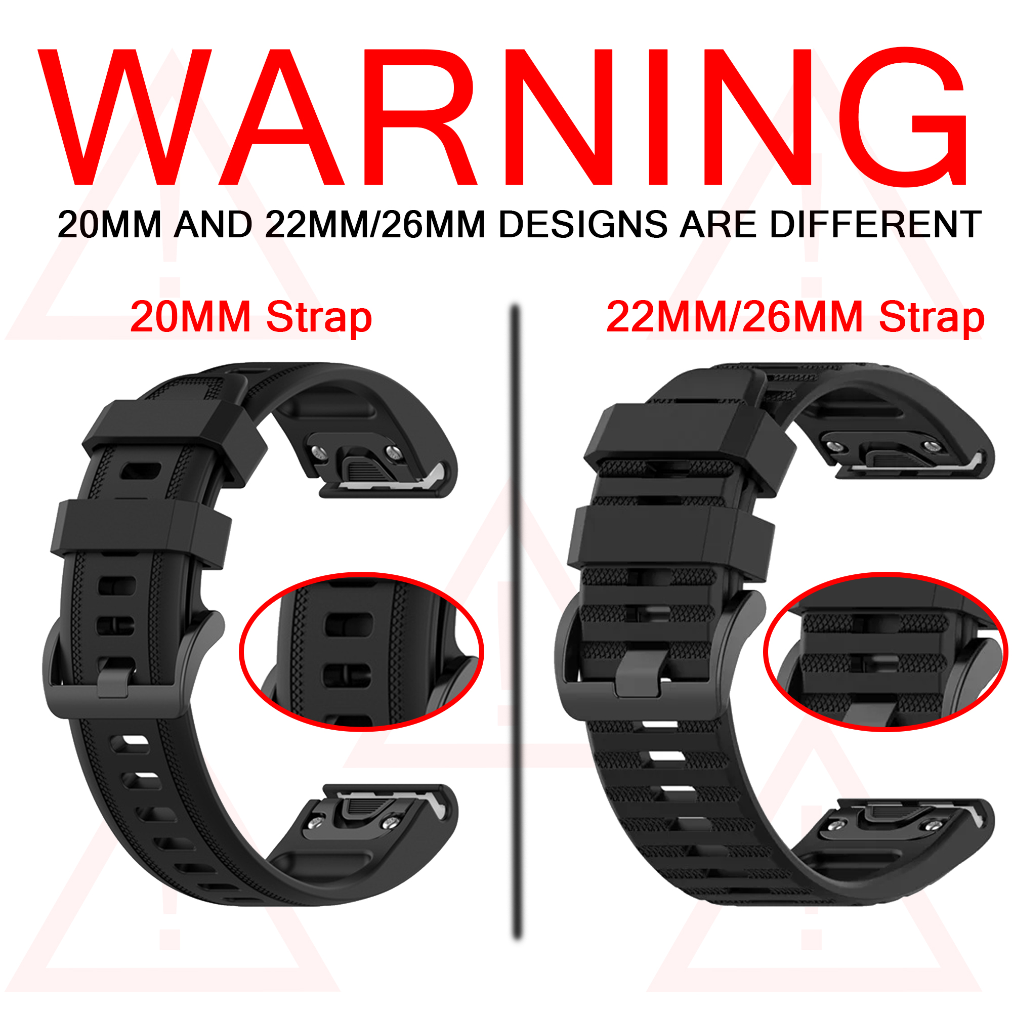 Watch Bands For Garmin Fenix 8 - Silicone Watch Band 22Mm ulasan dan harga