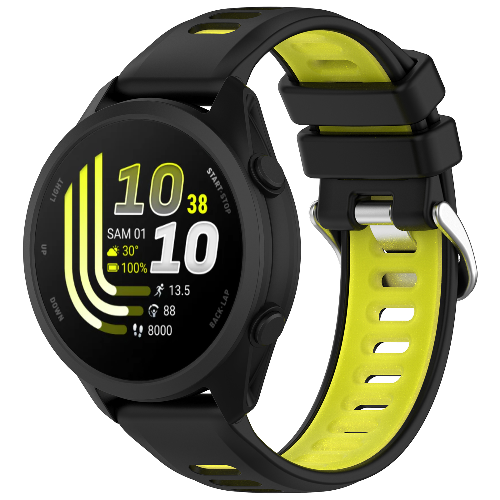 Dual-Color Silicone Sport Watc - Silicone Watch Band 22Mm ulasan dan harga