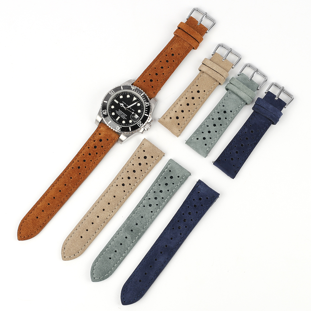 Suede Leather Watch Band 18mm  - Suede Strap Watch ulasan dan harga