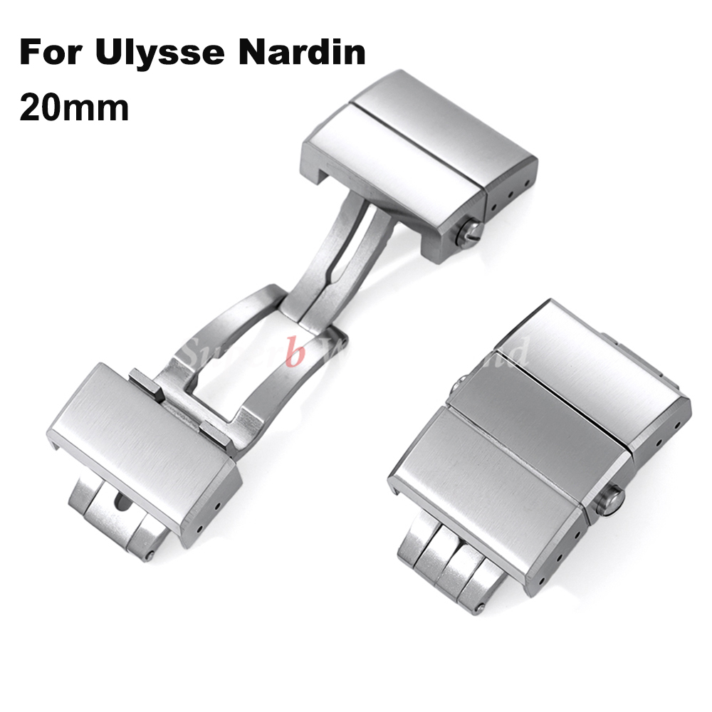 20mm For Ulysse Nardin Watchba - Butterfly Clasp Deployant ulasan dan harga