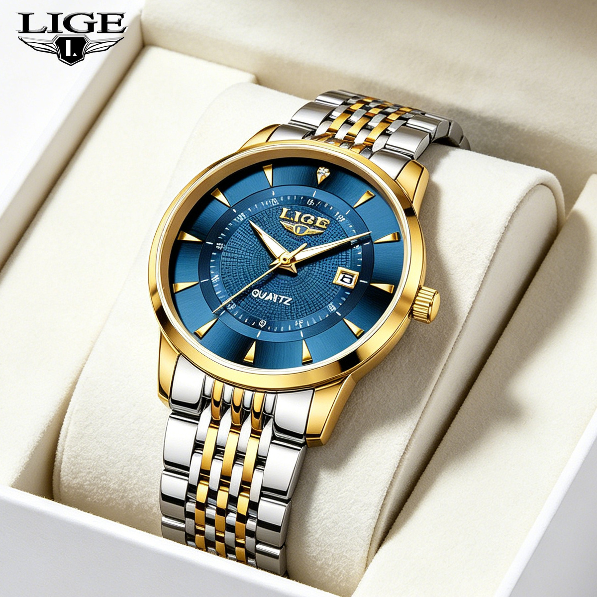 LIGE New 2026 Luxury Man Watch - Stainless Bracelet Diver ulasan dan harga