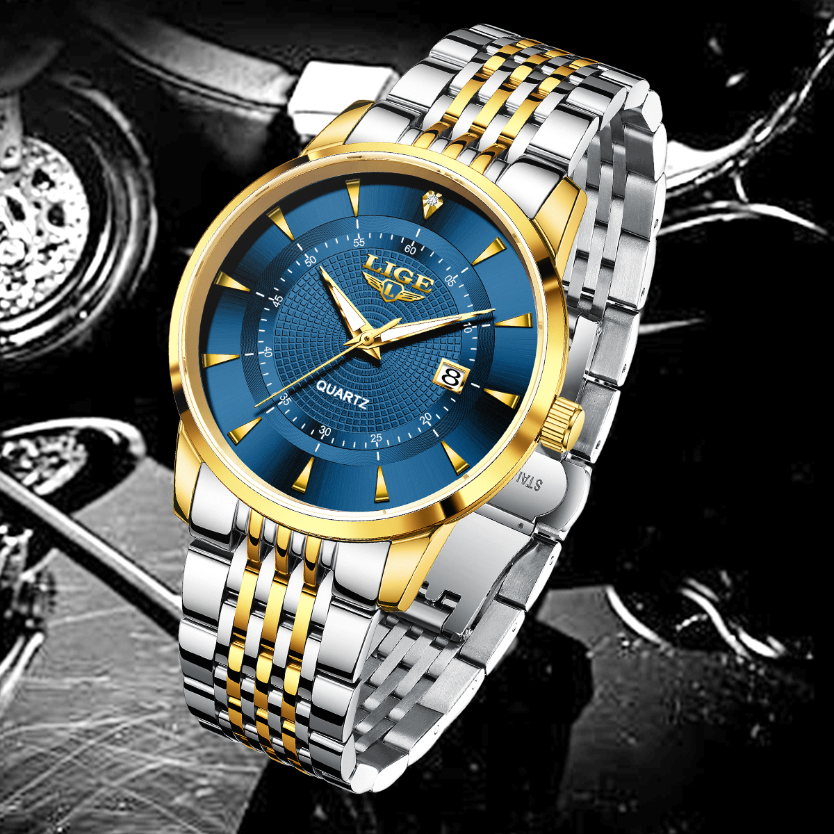 LIGE New 2026 Luxury Man Watch - Stainless Bracelet Diver ulasan dan harga