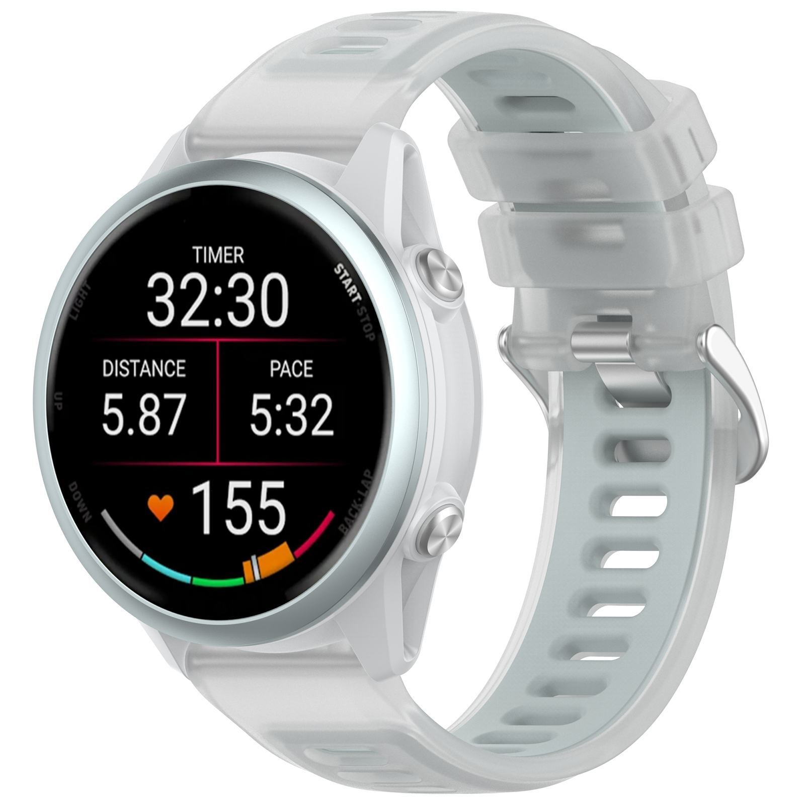 22mm 20mm Transparent Two-Tone - Silicone Watch Band 22Mm ulasan dan harga
