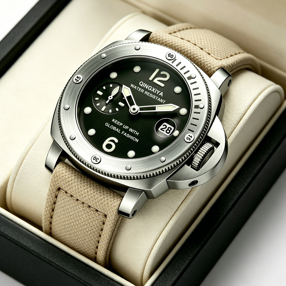 QINGXIYA Sports Canvas Strap M - Canvas Strap Watch ulasan dan harga
