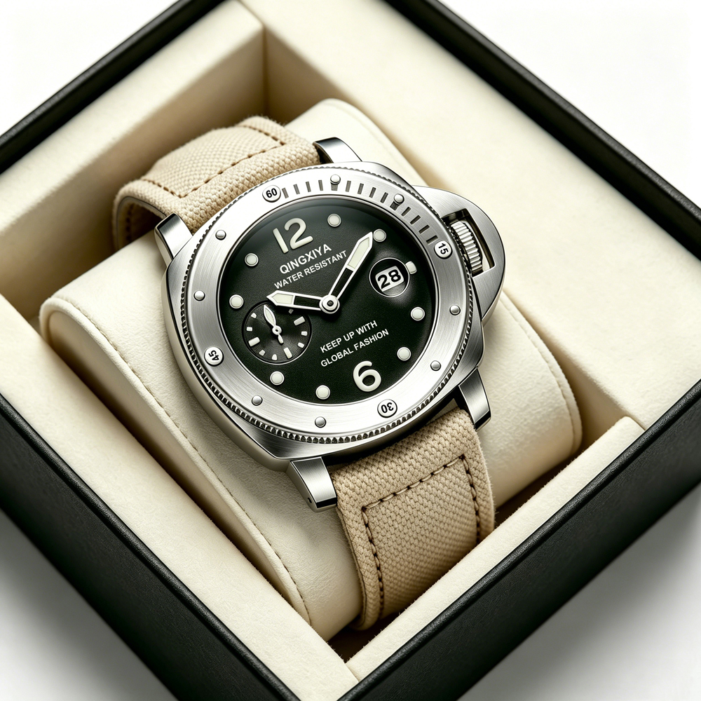 QINGXIYA Sports Canvas Strap M - Canvas Strap Watch ulasan dan harga