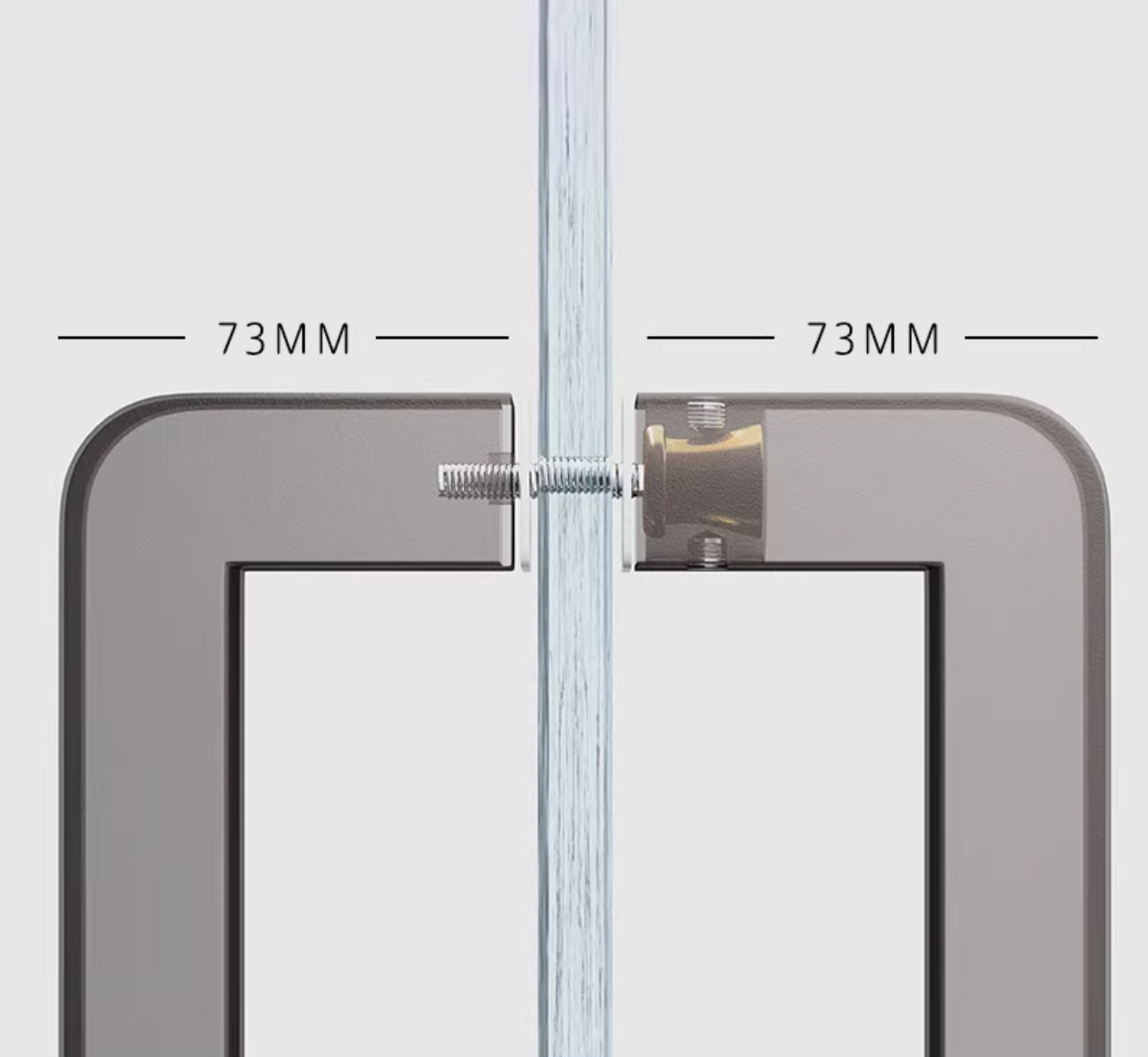 1Pc Stainless Steel Entry Glas - Curved Spring Bar ulasan dan harga