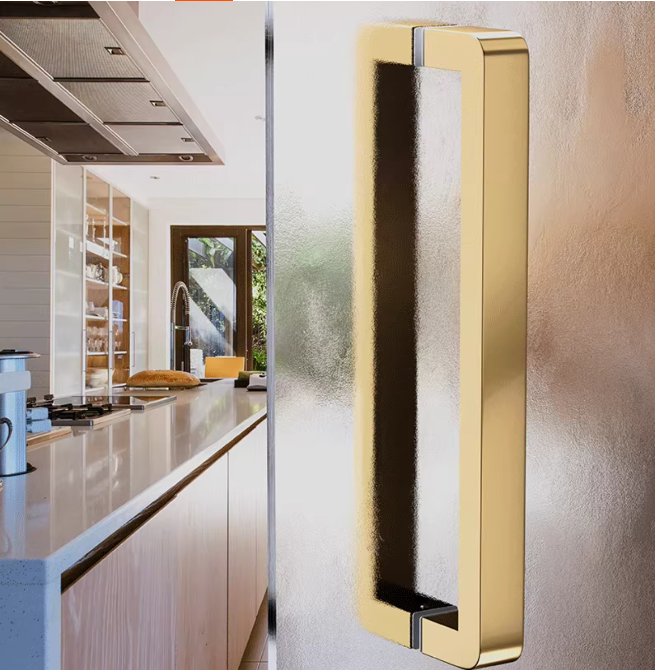 1Pc Stainless Steel Entry Glas - Curved Spring Bar ulasan dan harga