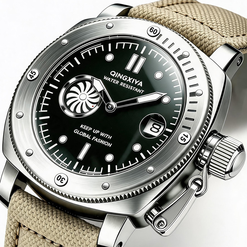 QINGXIYA Brand Original New Fa - Canvas Strap Watch ulasan dan harga