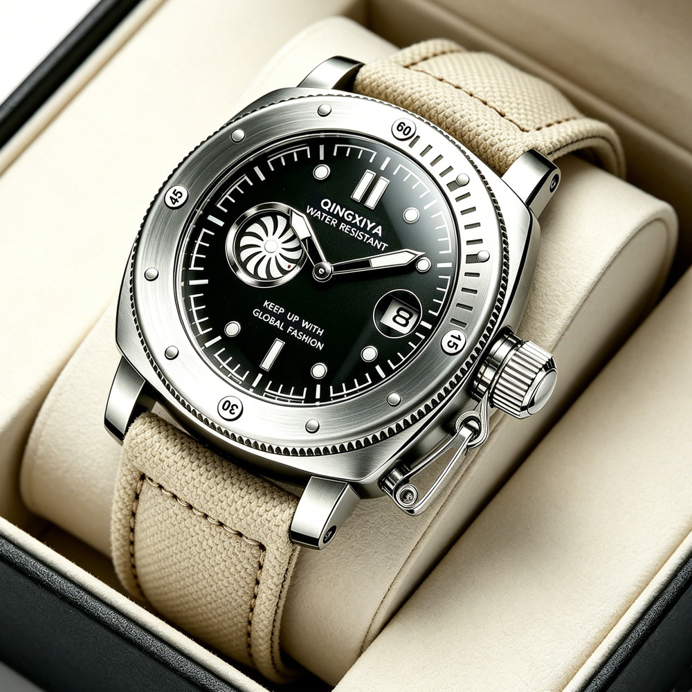QINGXIYA Brand Original New Fa - Canvas Strap Watch ulasan dan harga
