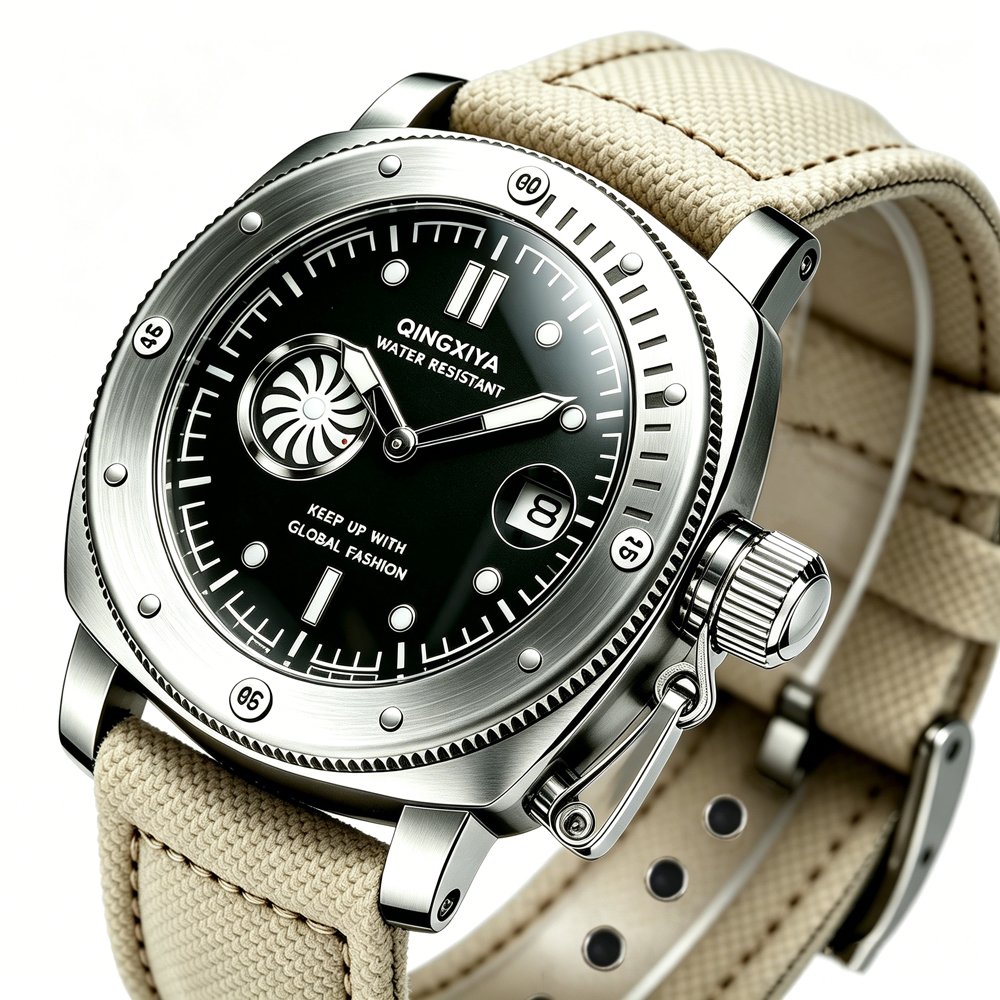 QINGXIYA Brand Original New Fa - Canvas Strap Watch ulasan dan harga