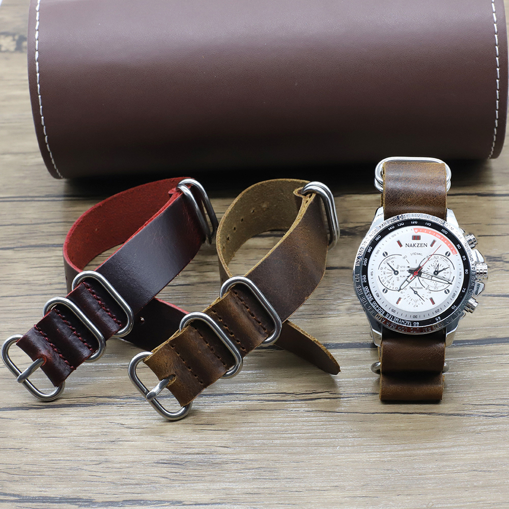 Genuine Leather Watch Band 18m - Suede Strap Watch ulasan dan harga