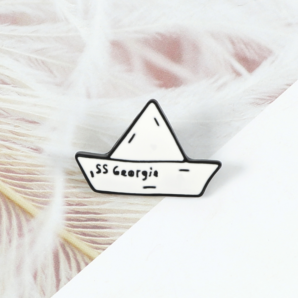 Paper Boat Enamel Pin SS Georg - Buckle Pin Ss ulasan dan harga