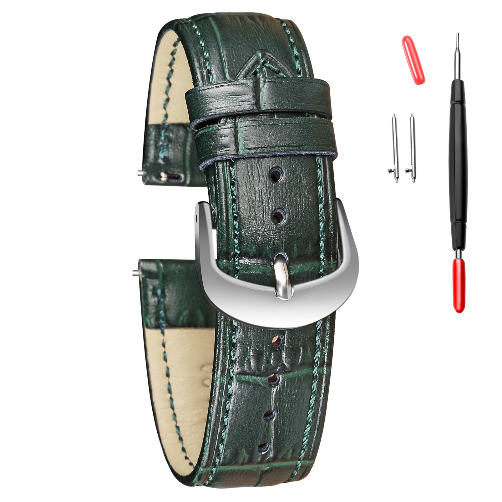 Alligator Embossed Leahter Wat - Leather Strap Quick Release ulasan dan harga