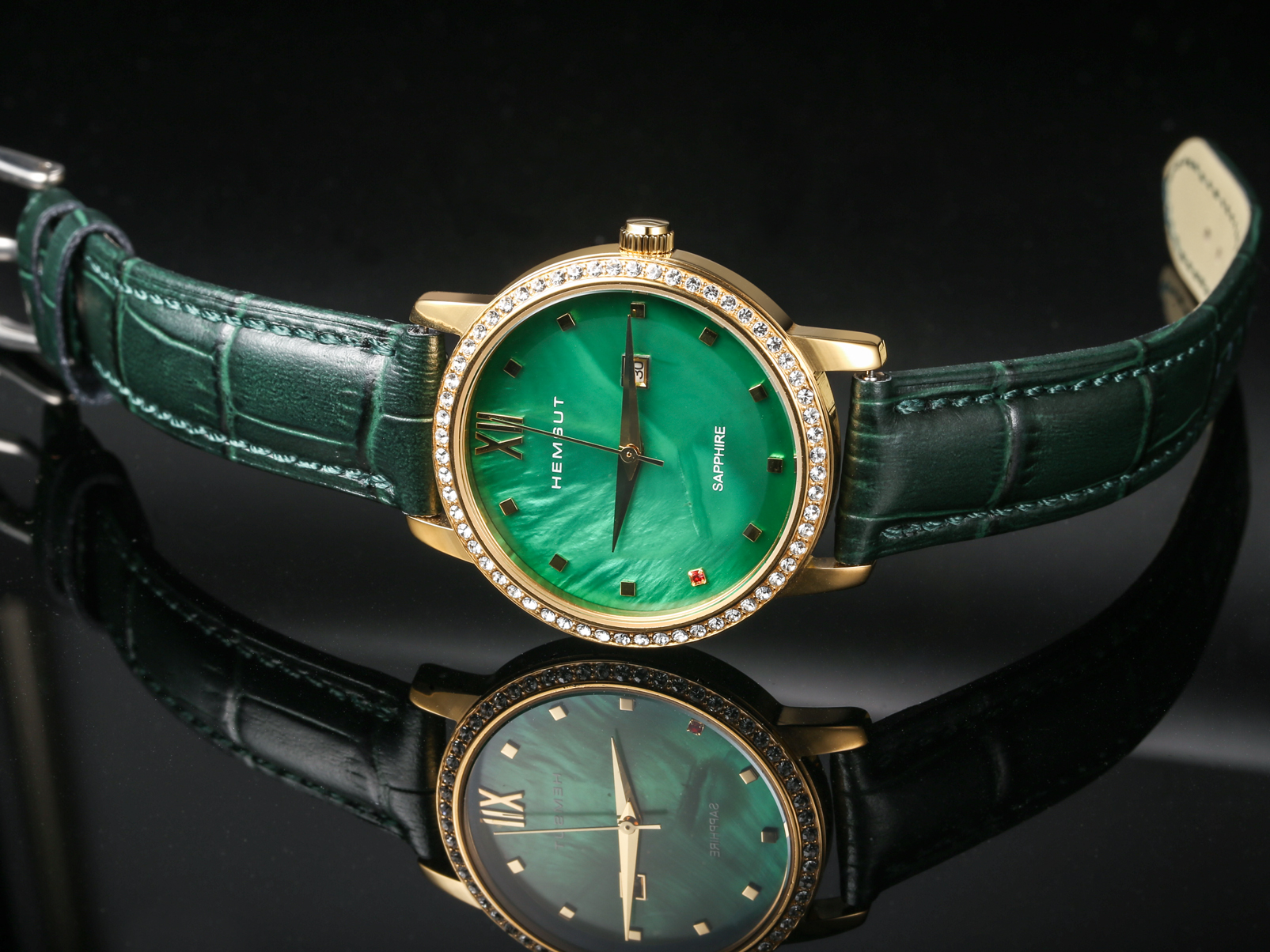 Alligator Embossed Leahter Wat - Leather Strap Quick Release ulasan dan harga