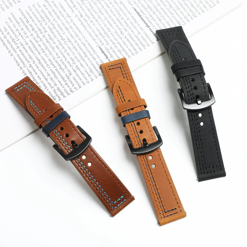18mm 20mm 22mm 24mm  Compatibl - Leather Strap Quick Release ulasan dan harga