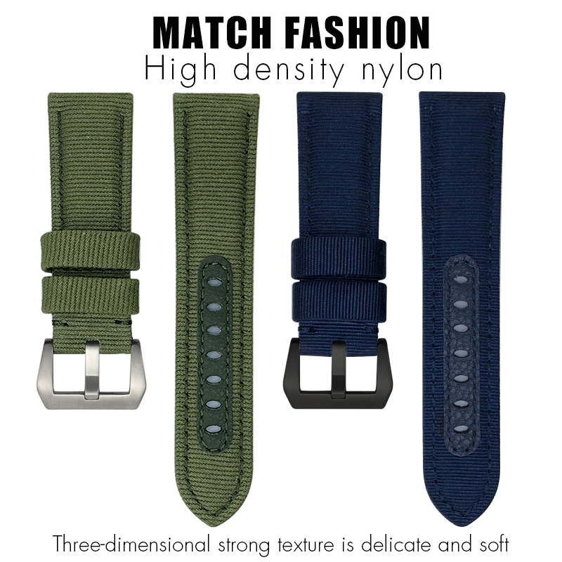 for Panerai 24mm New Nylon Wat - Canvas Strap Watch ulasan dan harga