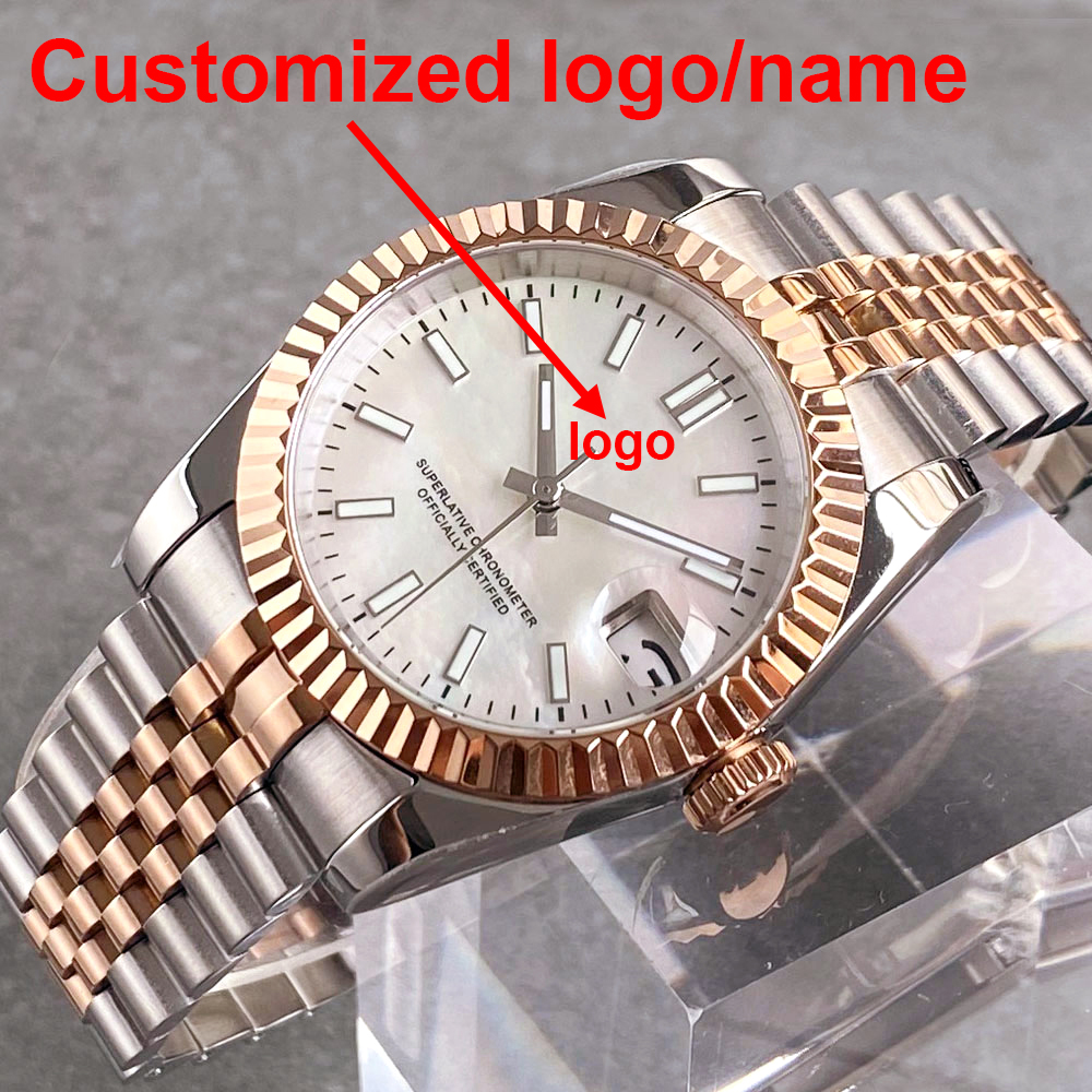 Customized Two Tone Rose Gold  - Stainless Bracelet Diver ulasan dan harga