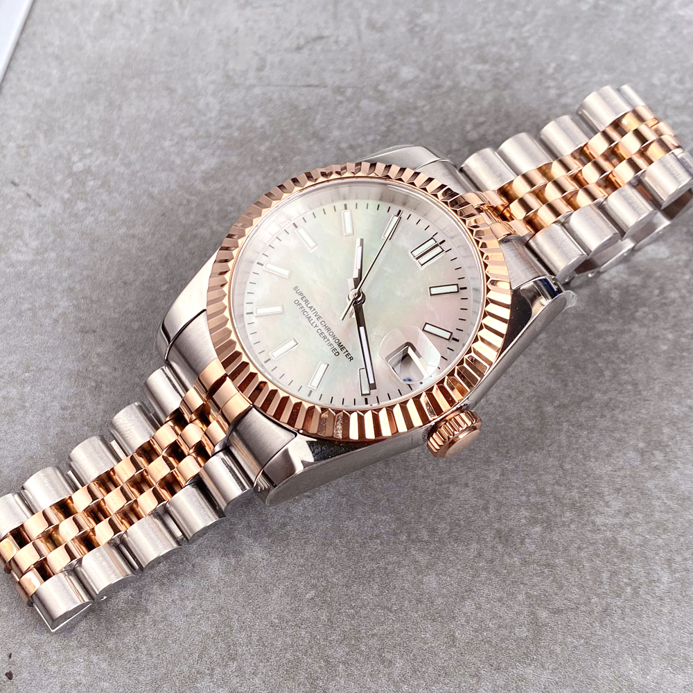 Customized Two Tone Rose Gold  - Stainless Bracelet Diver ulasan dan harga