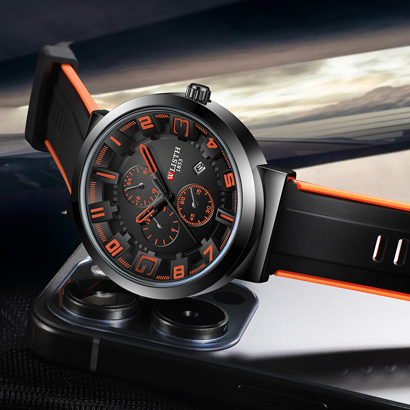 WLISTH Retro Men's Watches Spo - Leather Watch Band Men ulasan dan harga