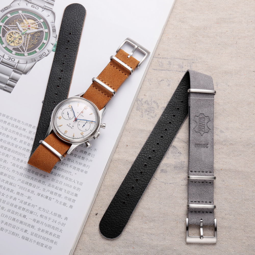 HEMSUT Genuine Leather Watch B - Suede Strap Watch ulasan dan harga