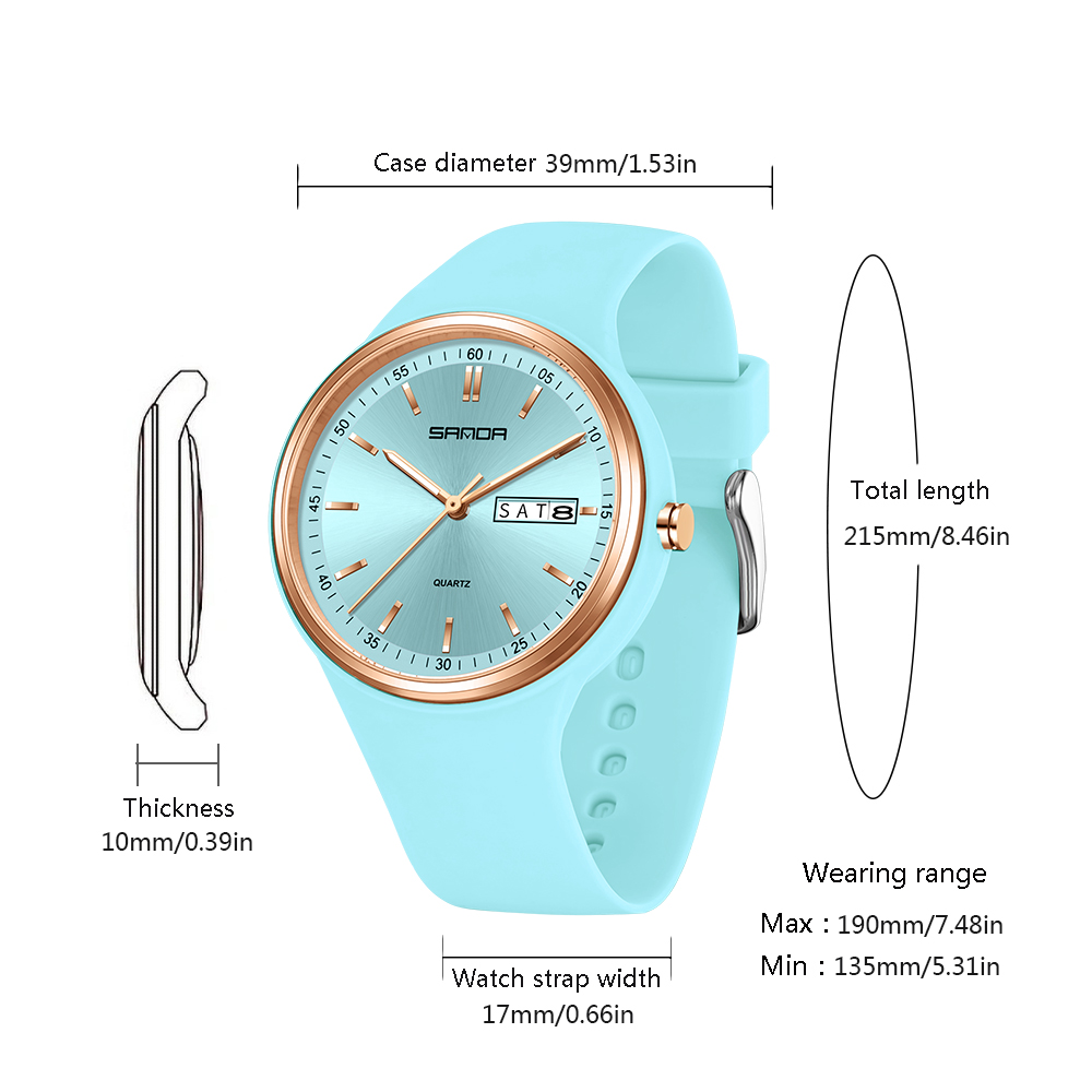 Fashion Calendar High Guality  - Silicone Band Women ulasan dan harga