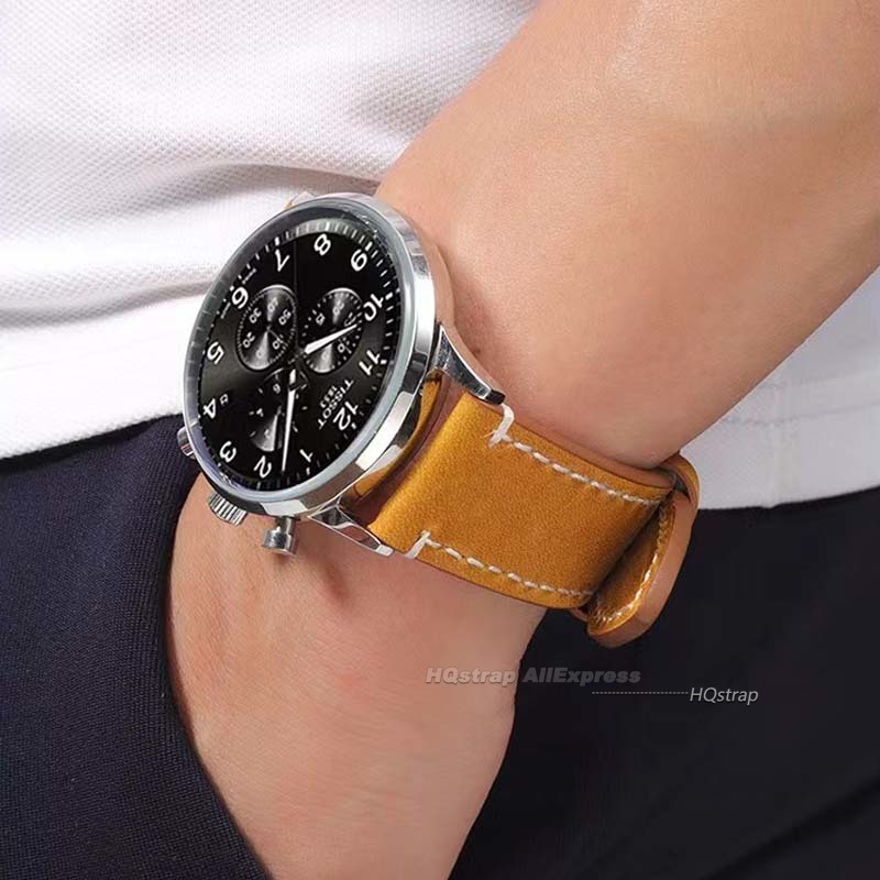 Retro Leather Watch Strap 18mm - Leather Strap Quick Release ulasan dan harga